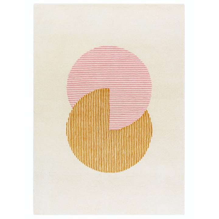 Circles wool rug pink - 200x300 cm - NJRD