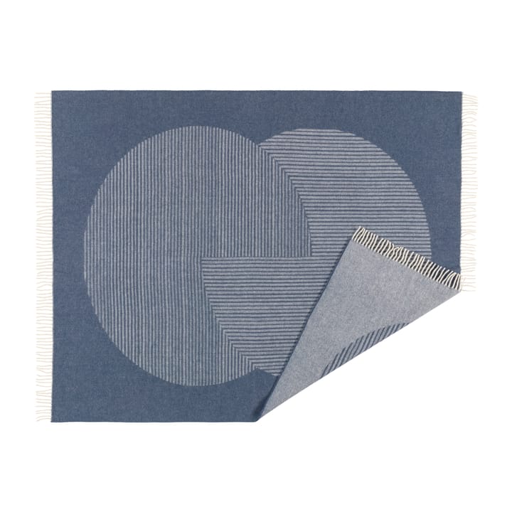 Circles wool throw 130x185 cm - Blue - NJRD