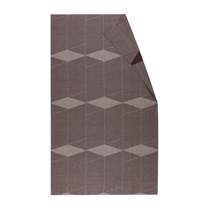 Geometric tablecloth 147x250 cm - Brown-white - NJRD