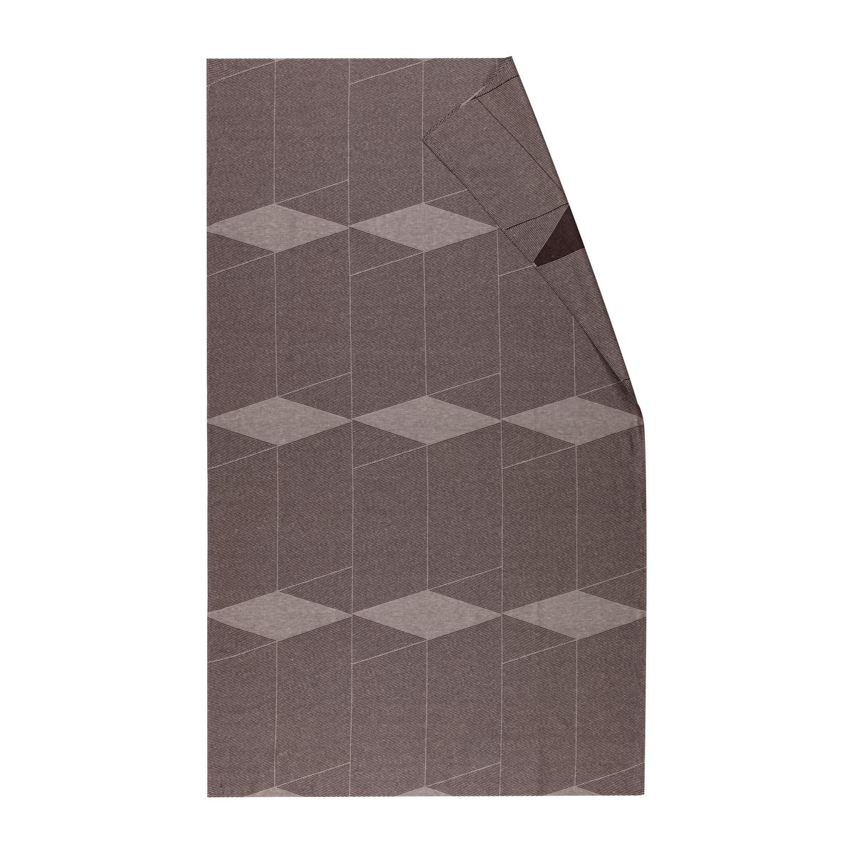 NJRD Geometric tablecloth 147x250 cm Brown-white | Scandinavian Design | Tablecloths | Brown