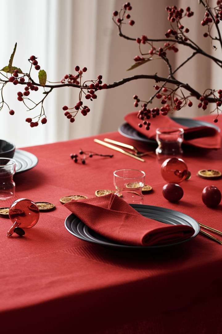 Geometric tablecloth 147x250 cm - Red - NJRD