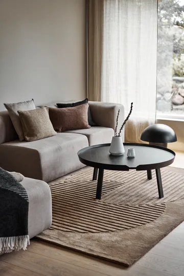 Levels Circles wool rug - Beige, 170x240 cm - NJRD