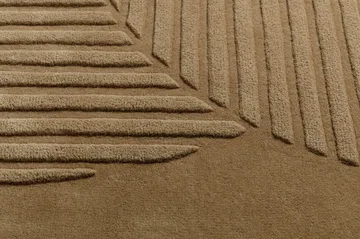 Levels Circles wool rug - Beige, 170x240 cm - NJRD
