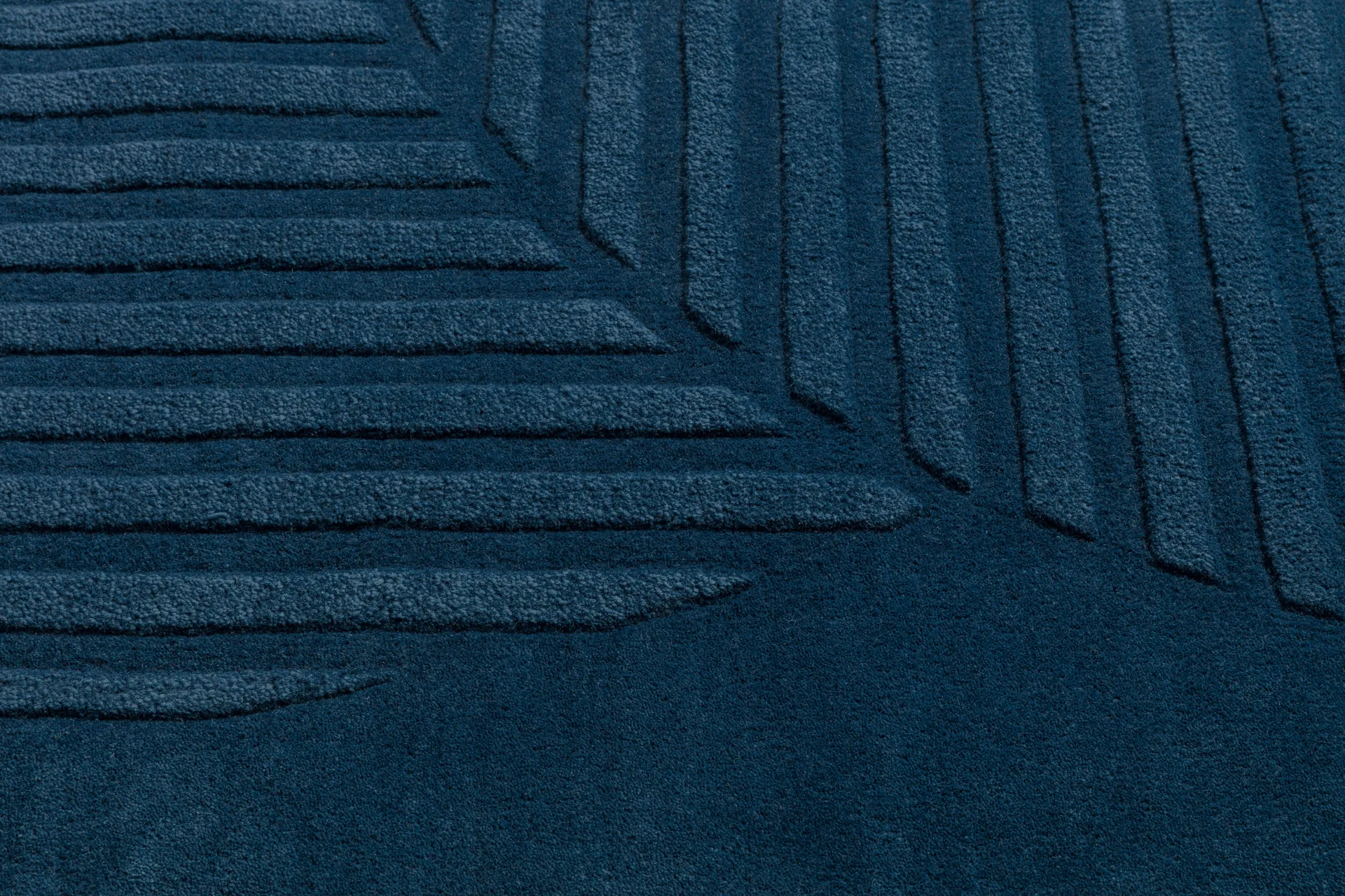 Levels Circles wool rug, Blue, 200x300 cm NJRD