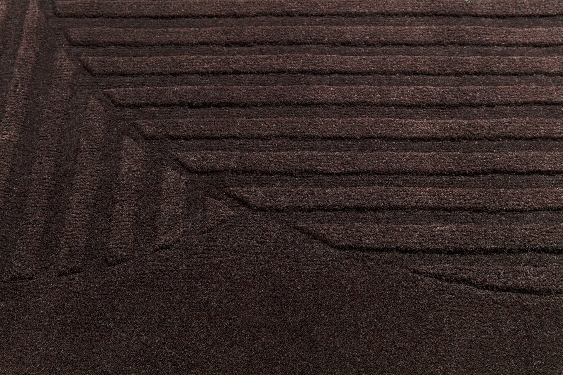 Levels Circles wool rug, Brown, 200x300 cm NJRD