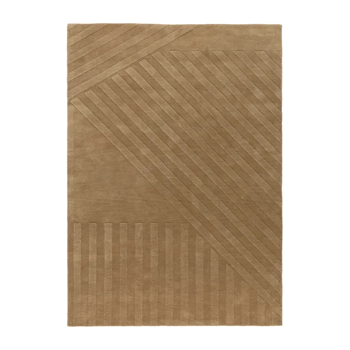 Levels Stripes wool rug - Beige, 200x300 cm - NJRD
