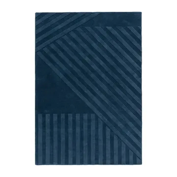Levels Stripes wool rug - Blue, 170x240 cm - NJRD