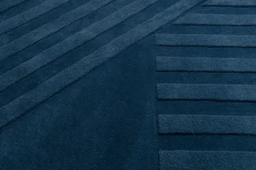 Levels Stripes wool rug - Blue, 170x240 cm - NJRD