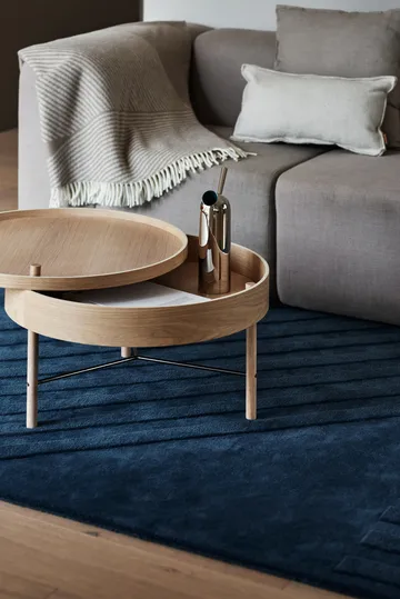 Levels Stripes wool rug - Blue, 170x240 cm - NJRD