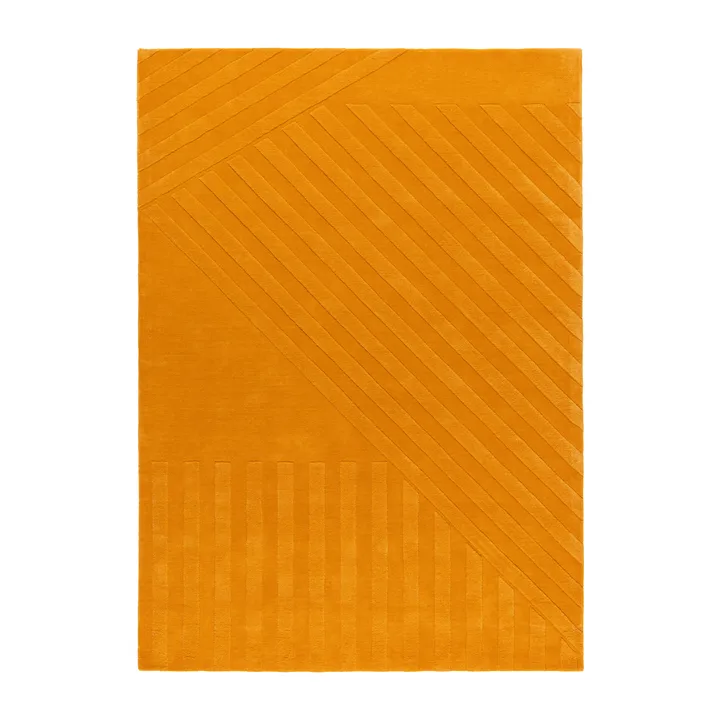 Levels Stripes wool rug - Yellow, 170x240 cm - NJRD