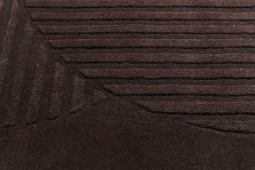 Levels wool carpet circles brown - 200x300 cm - NJRD