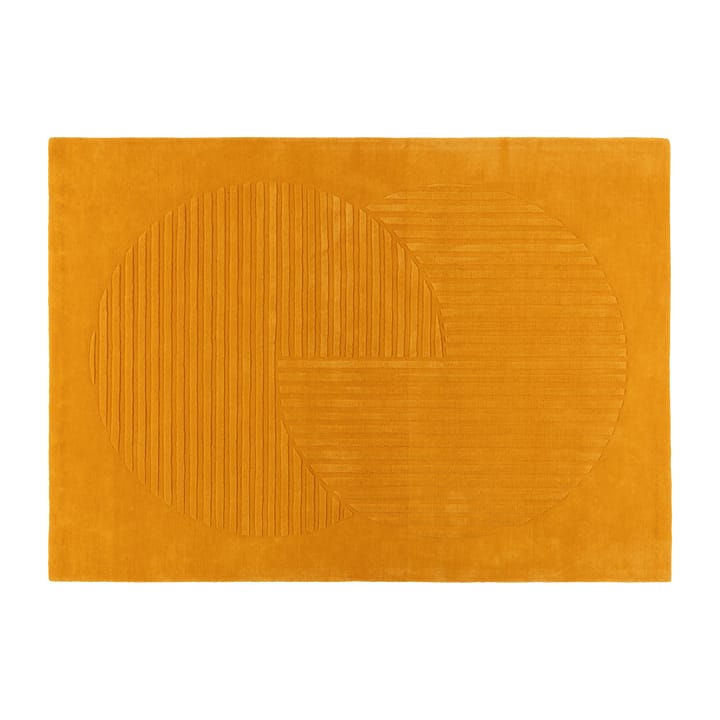 Levels wool carpet circles yellow - 170x240 cm - NJRD