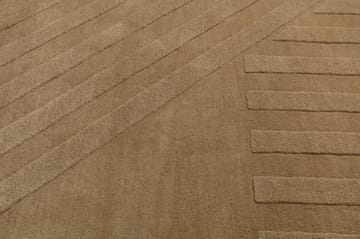 Levels wool carpet stripes beige - 200x300 cm - NJRD