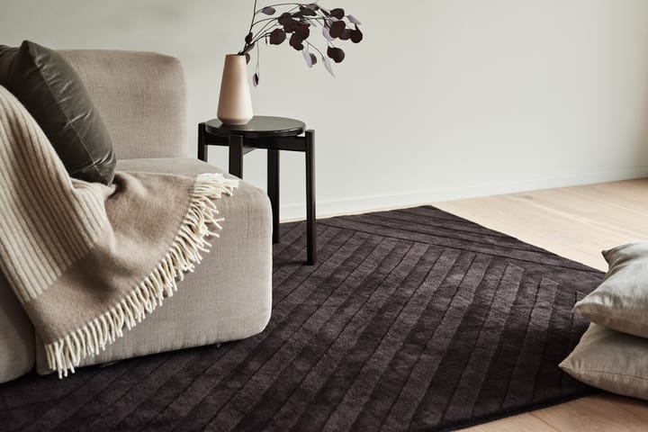 Levels wool carpet stripes brown - 170x240 cm - NJRD