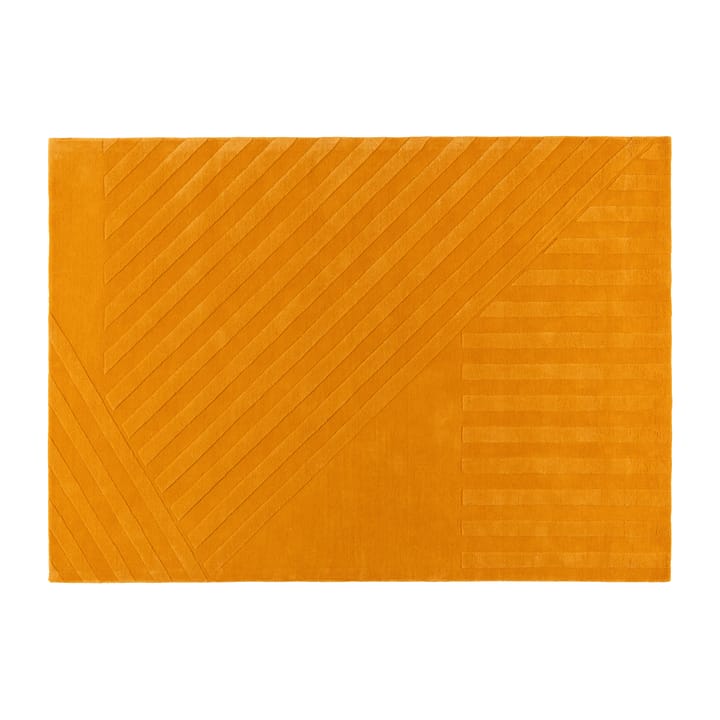 Levels wool carpet stripes yellow - 170x240 cm - NJRD