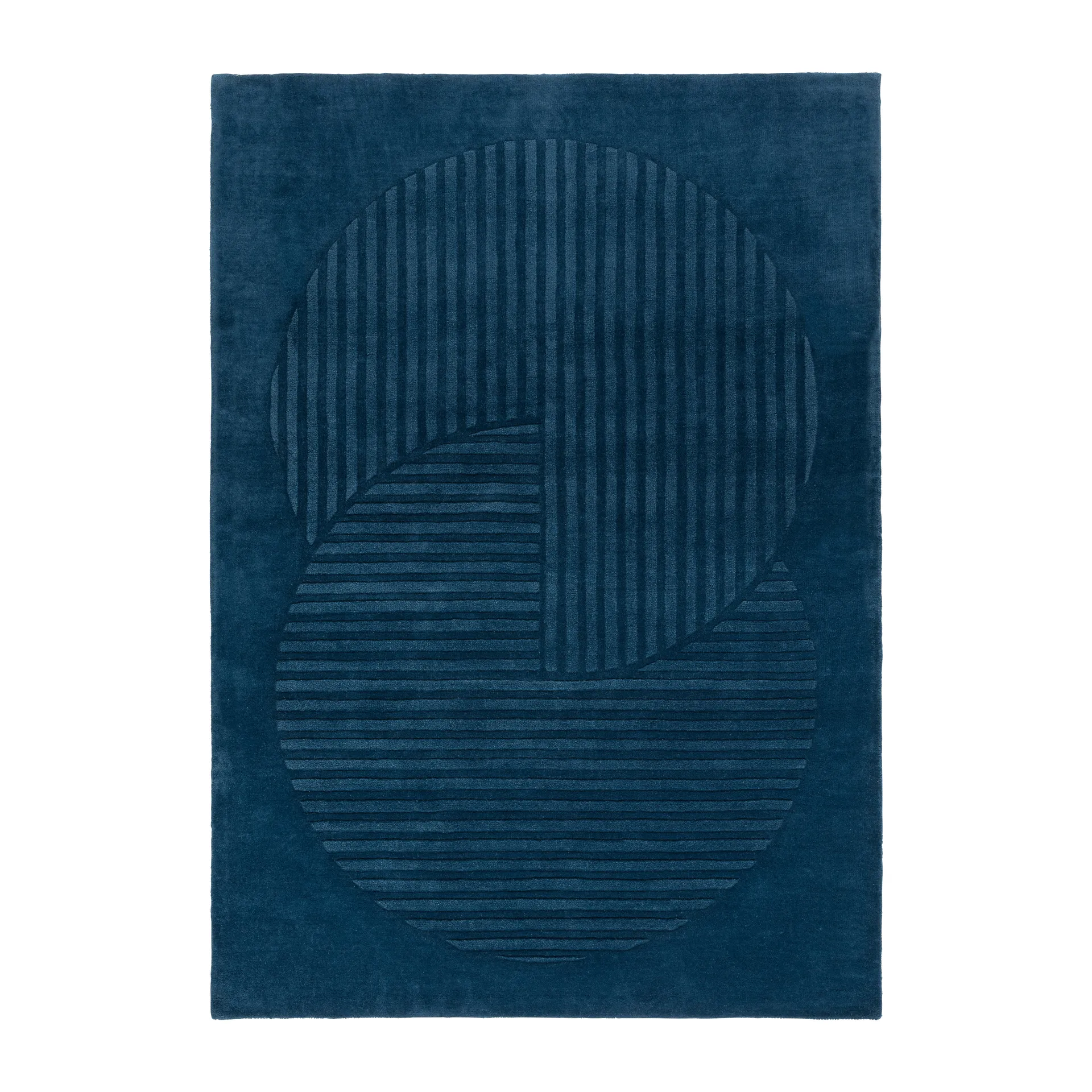 Levels wool rug circles blue, 200x300 cm NJRD