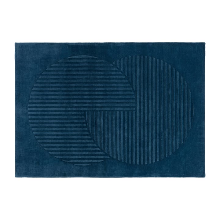 Levels wool rug circles blue - 200x300 cm - NJRD