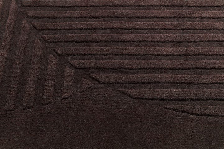Levels wool rug circles brown - 200x300 cm - NJRD