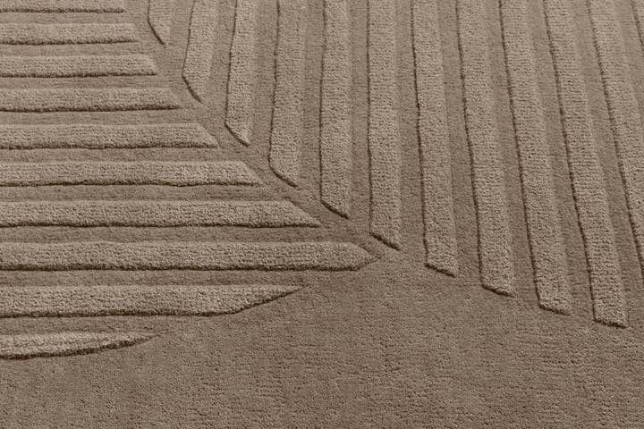 Levels wool rug circles grey - 200x300 cm - NJRD