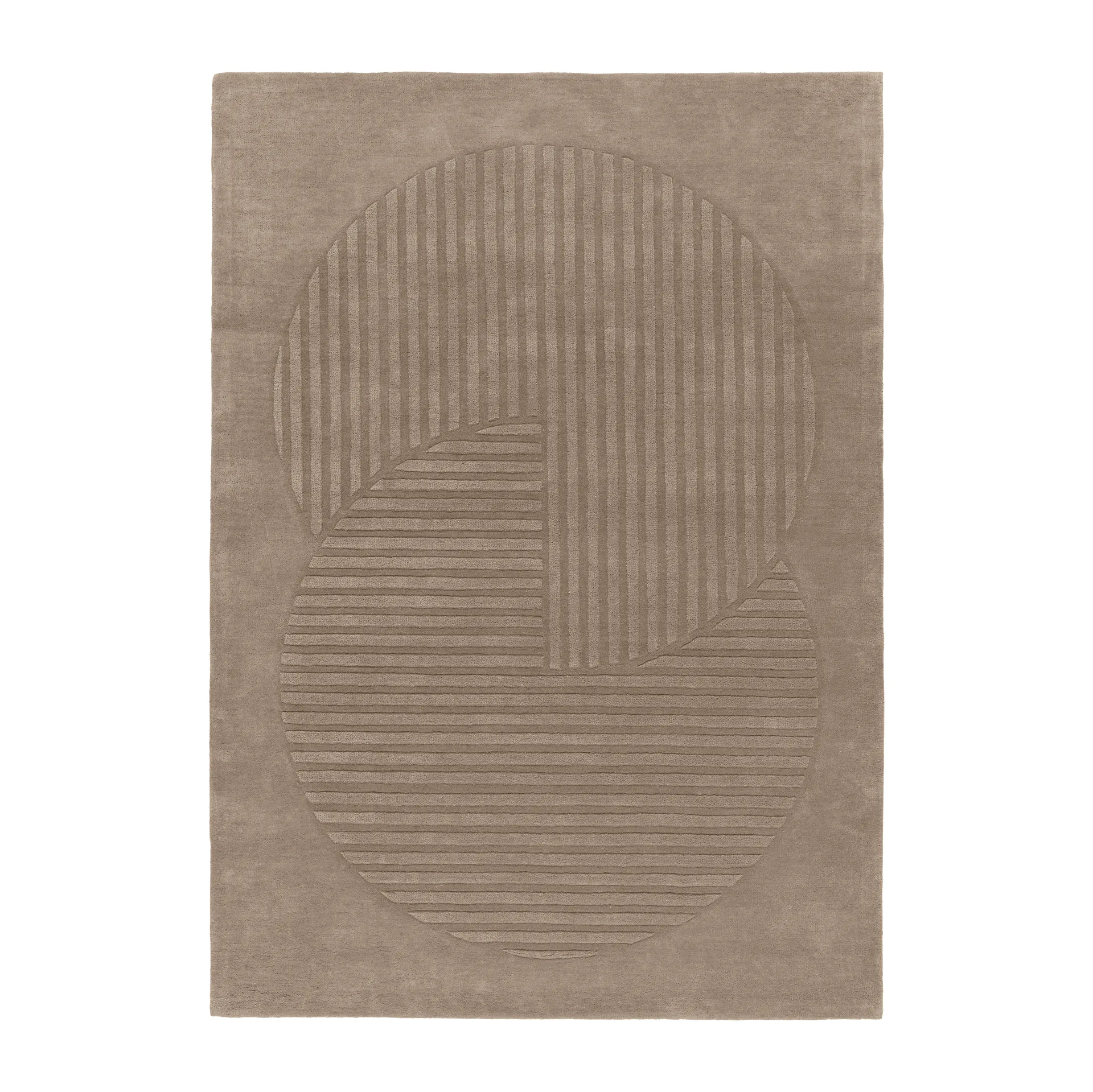 Levels wool rug circles mole, 200x300 cm NJRD