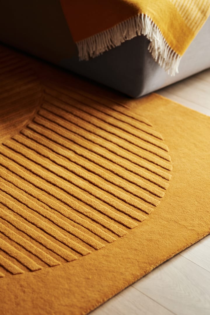 Levels wool rug circles yellow - 200x300 cm - NJRD