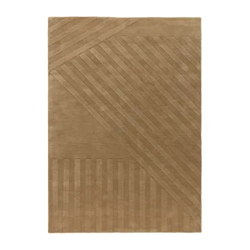 Levels wool rug stripes beige - 170x240 cm - NJRD