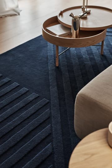 Levels wool rug stripes blue - 200x300 cm - NJRD