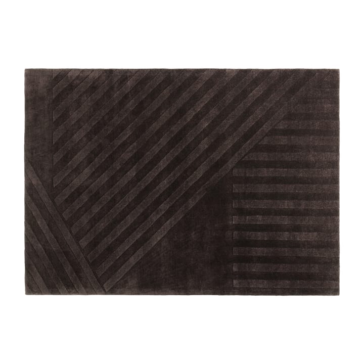 Levels wool rug stripes brown - 170x240 cm - NJRD