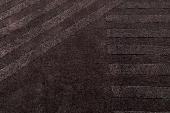 Levels wool rug stripes brown - 200x300 cm - NJRD