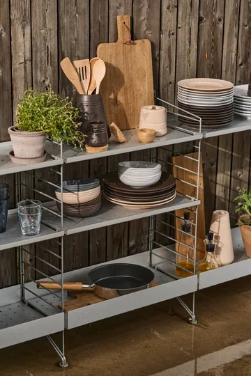 Lines bowl Ø16 cm 6-pack - dark grey - NJRD