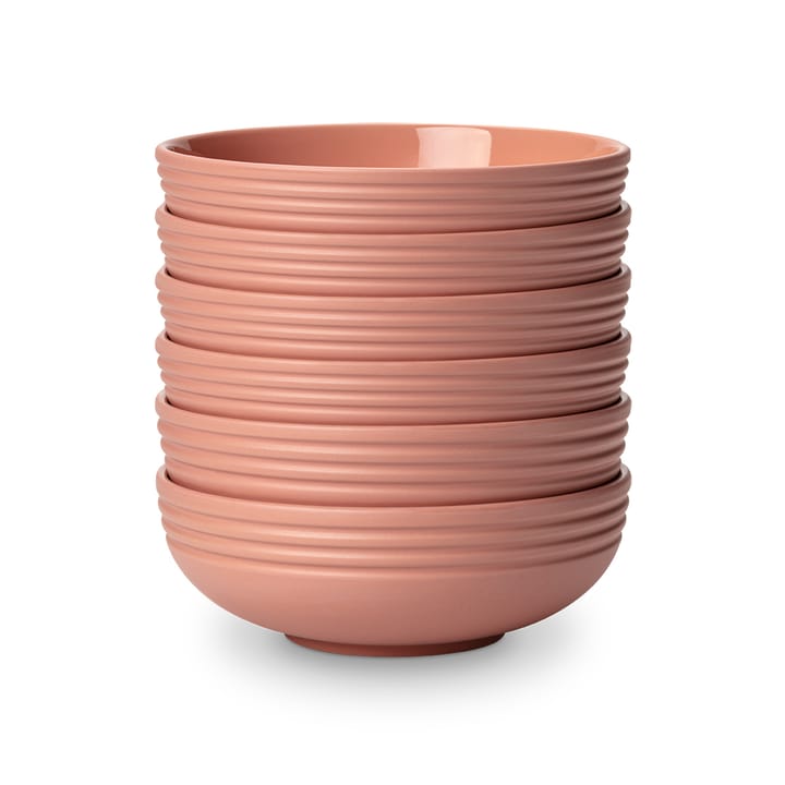 Lines bowl Ø16 cm 6-pack - pink - NJRD