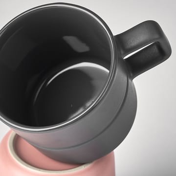 Lines mug 30 cl 2-pack - dark grey - NJRD