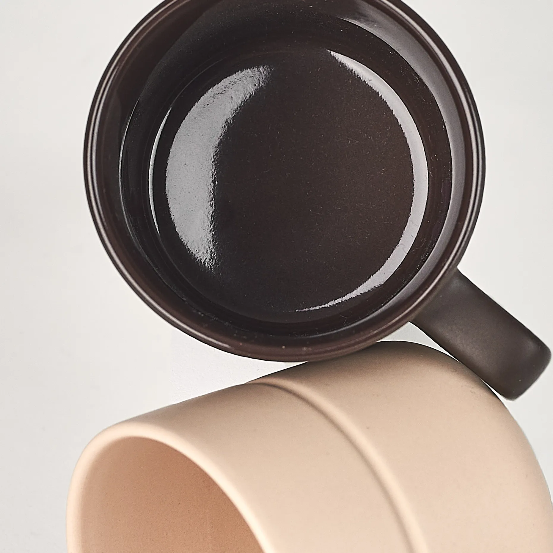 Lines mug 30 cl, beige NJRD