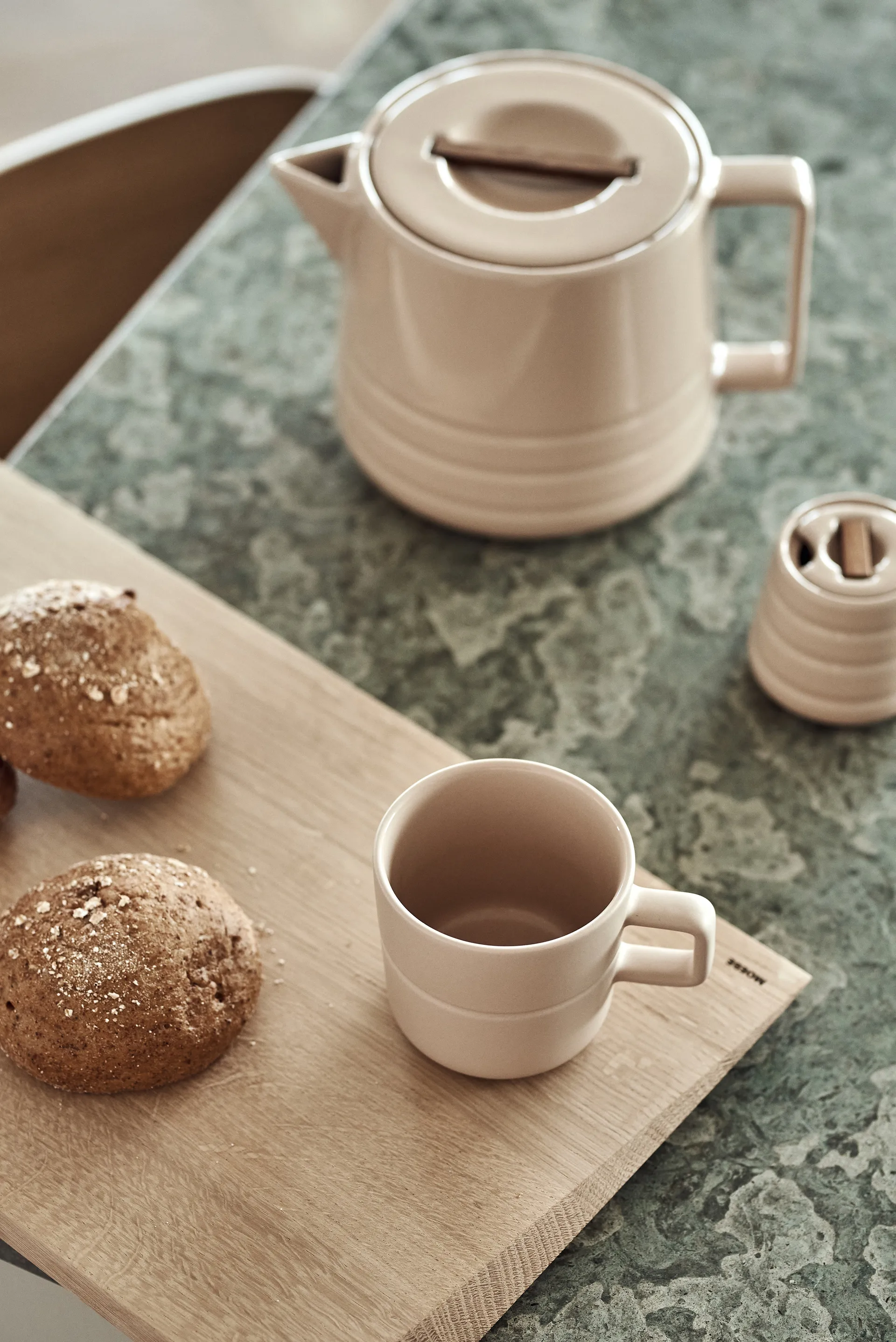 Lines mug 30 cl, beige NJRD