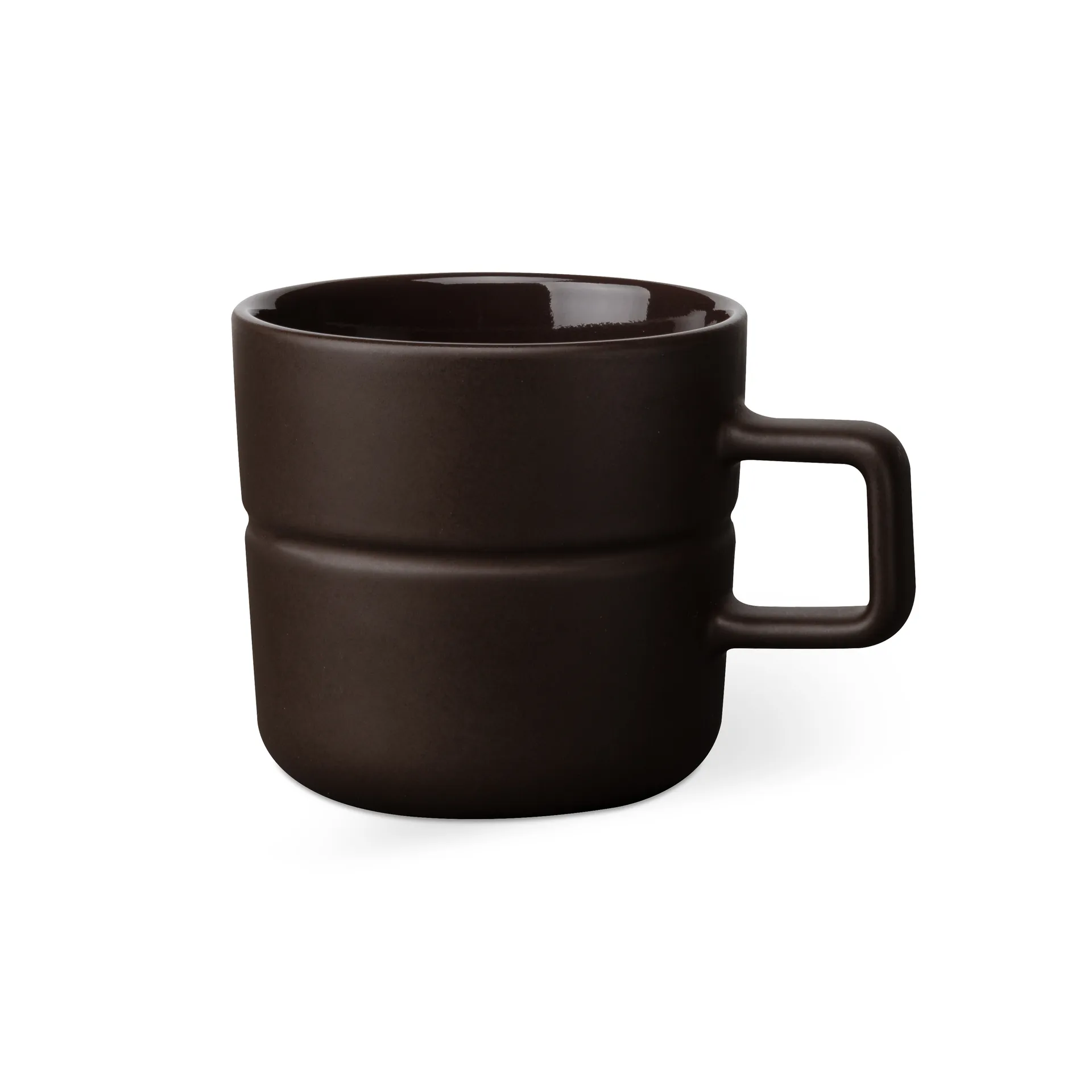 Lines mug 30 cl, brown NJRD
