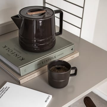 Lines mug 30 cl - brown - NJRD