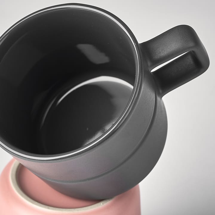 Lines mug 30 cl, dark grey NJRD