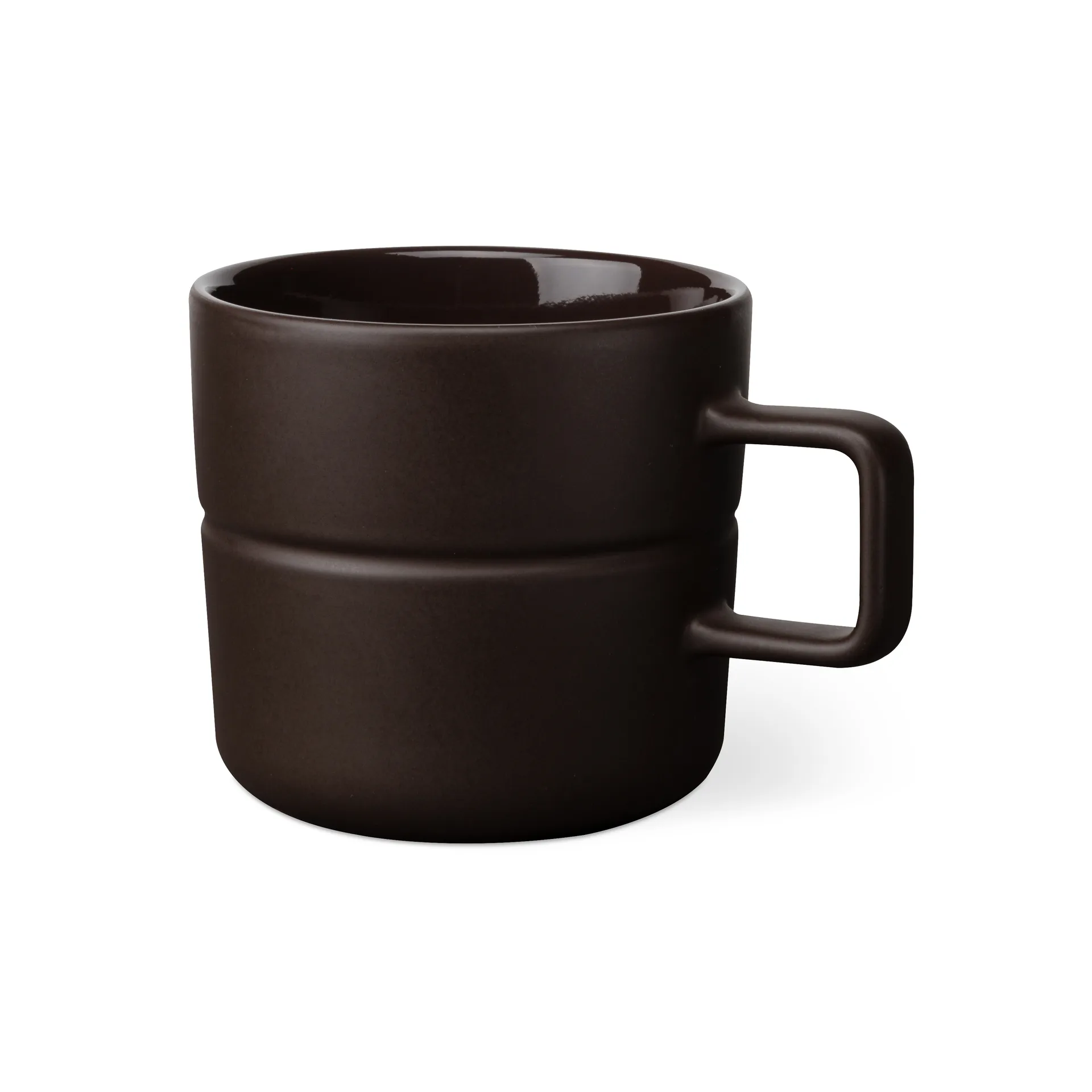 Lines mug 50 cl, brown NJRD
