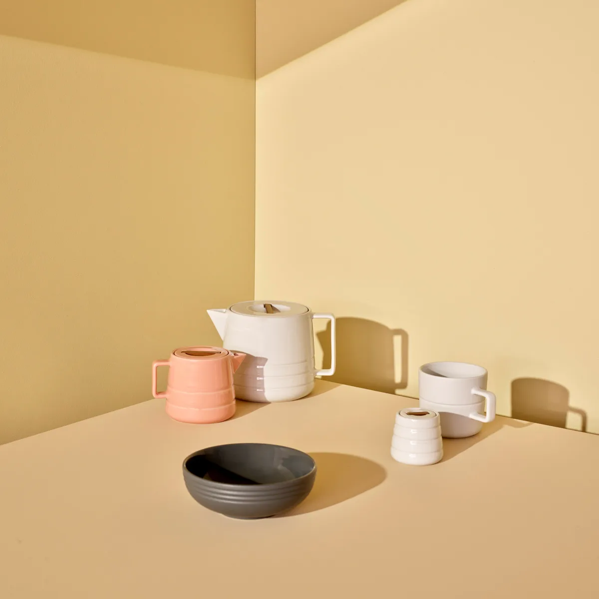 Lines mug 50 cl, white NJRD