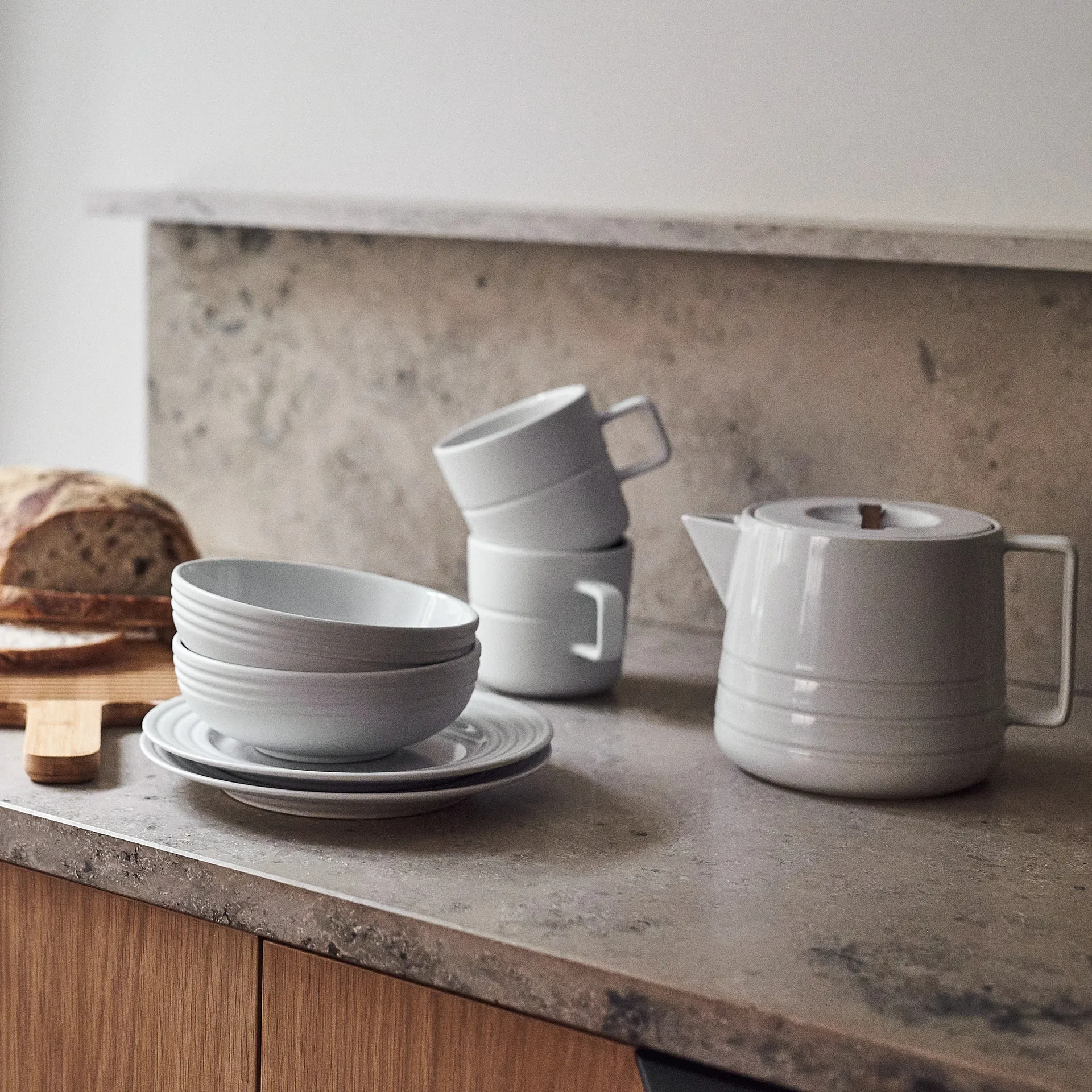 Lines mug 50 cl, white NJRD