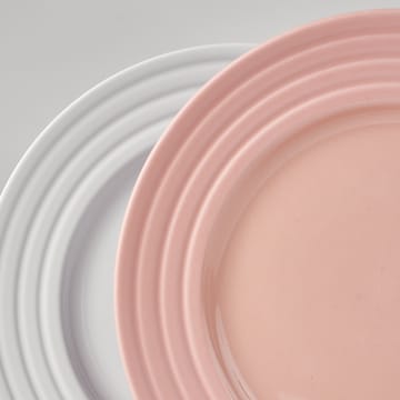 Lines small plate Ø21 cm 6-pack - pink - NJRD