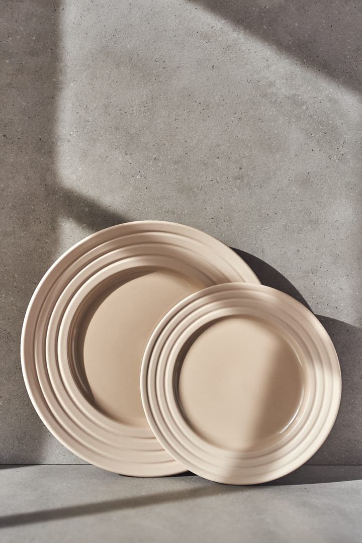 Lines small plate Ø21 cm - beige - NJRD