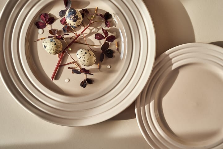 Lines small plate Ø21 cm, beige NJRD
