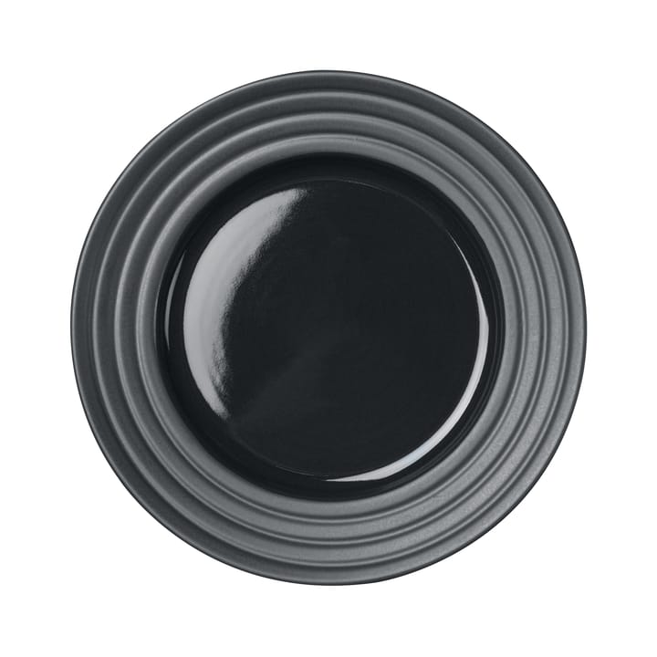 Lines small plate Ø21 cm - dark grey - NJRD