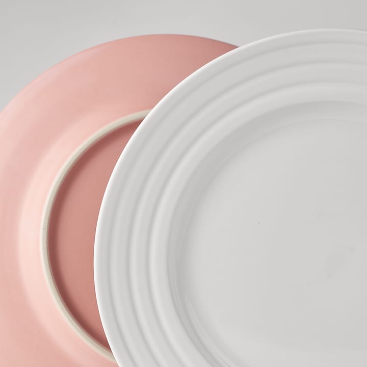 Lines small plate Ø21 cm - pink - NJRD