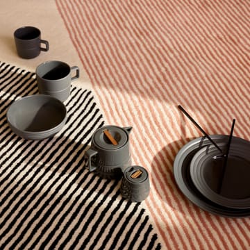 Lines sugar bowl - dark grey - NJRD