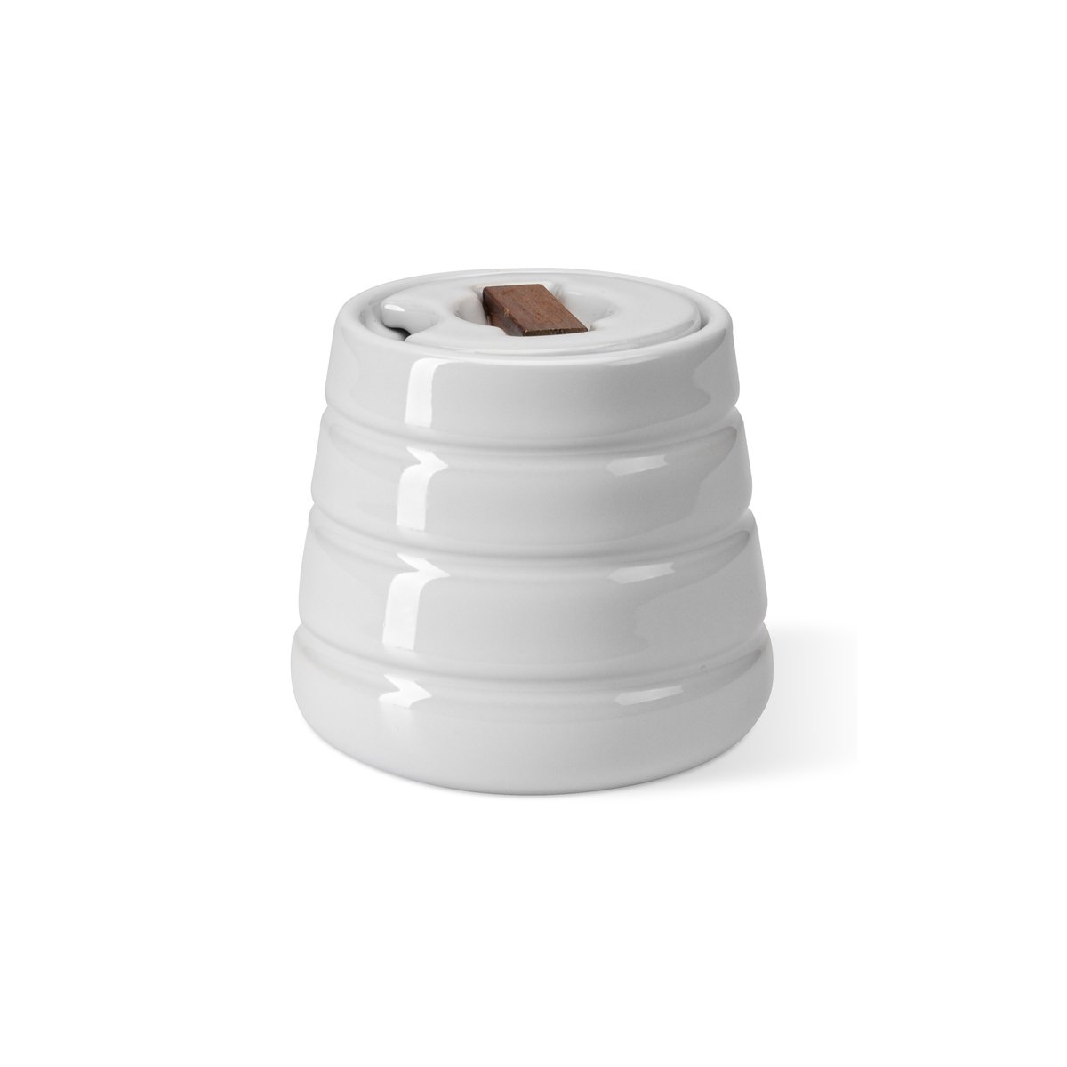 NJRD Lines sugar bowl white