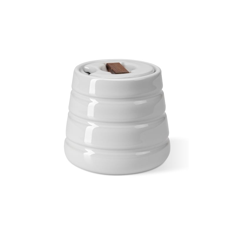 NJRD Lines sugar bowl white