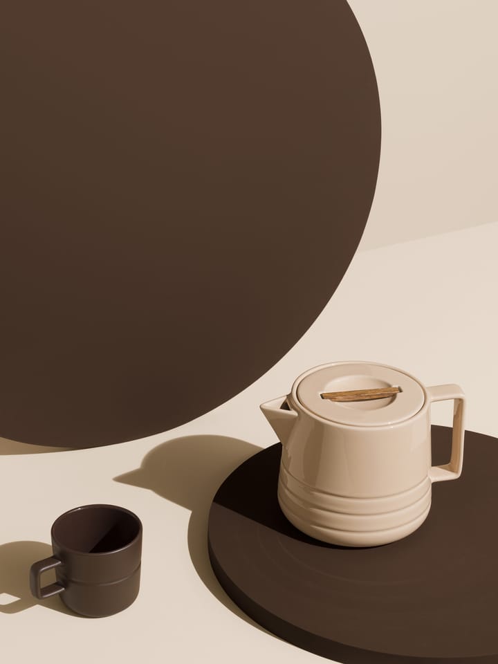 Lines teapot 1.5 liter - beige - NJRD