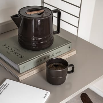 Lines teapot 1.5 liter - brown - NJRD